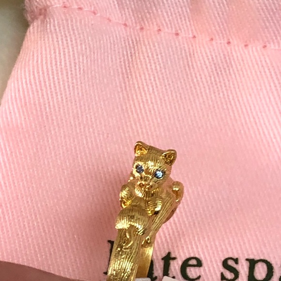 NWT KATE SPADE ♠️ HOUSE AND CAT RING - 7 - Picture 7 of 9